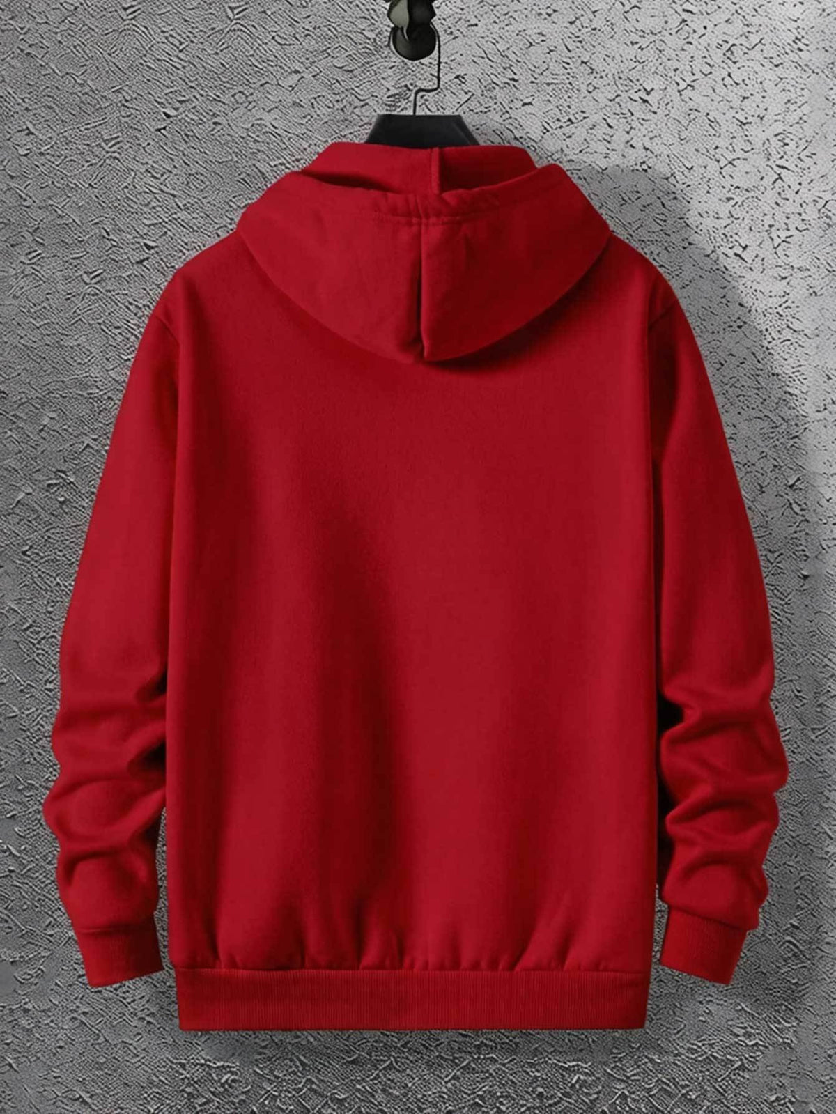 Warner Bros. DC Authorized 'THE DARK KNIGHT RISES' Shattered Bat Logo Print Superhero Casual Hooded Sweatshirt - Red