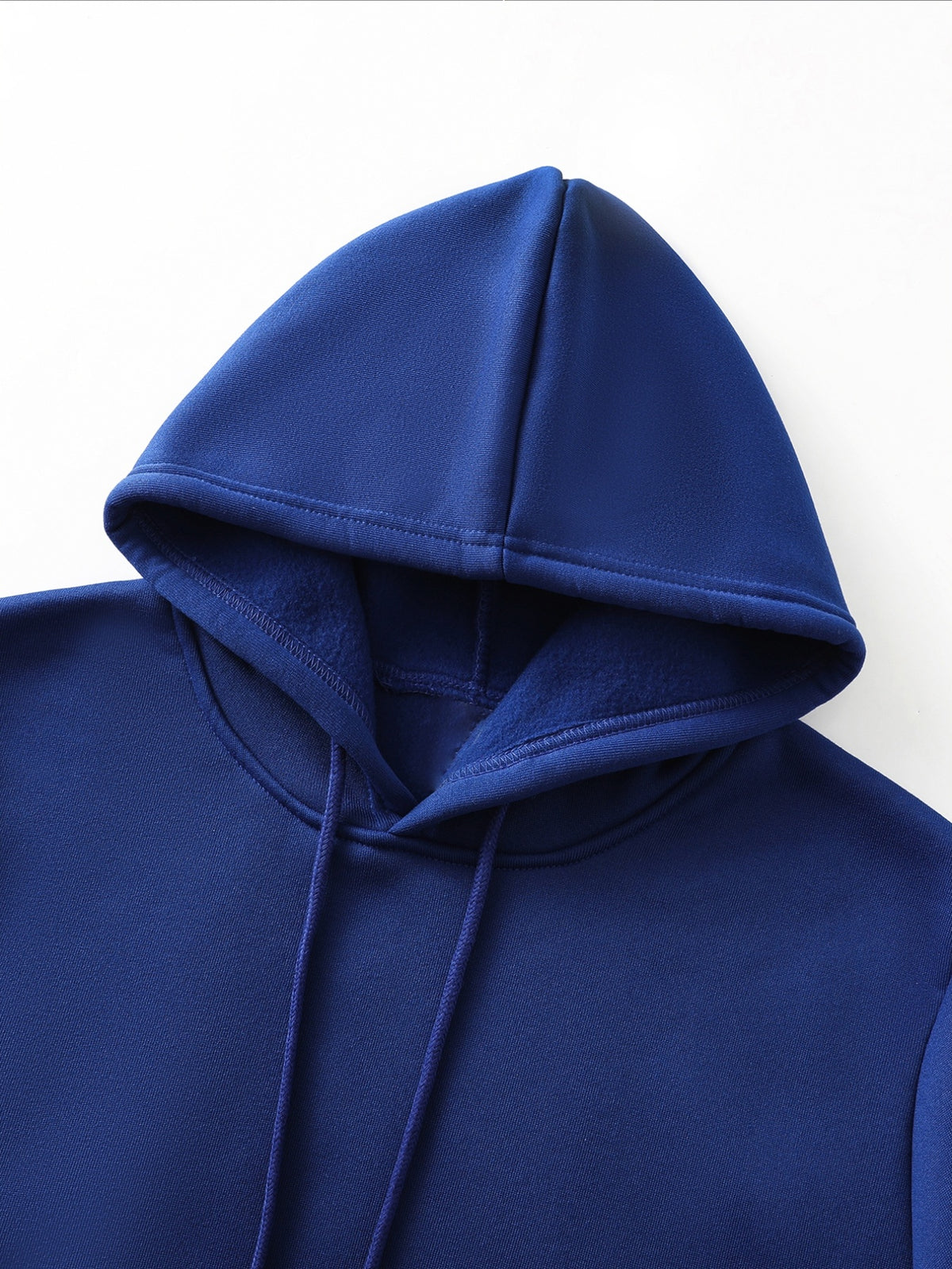 Men's Long Sleeve Hoodie, 100% Polyester Solid Color Pullover with Drawstring and Kangaroo Pocket, Adjustable Hood, Ribbed Cuffs and Hem, Regular Fit, Suitable for Casual Sports and Jogging - Spring/Fall/Winter - Blue