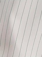 Men's Summer Striped Short-Sleeve Shirt, Loose Fit, Thin Spring/Autumn Casual Premium Shirt, Read-to-Wear Wrinkle-Free 2024 Short Top - White