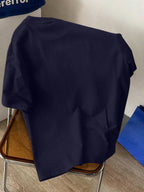 Men's New Style Pure Cotton Crew Neck Short Sleeve T-Shirt with Sea Turtle, Ocean Wave, and Sun Print - Comfortable, Soft, Breathable, Perfect for Vacation, Leisure, and a Summer Essential - Navy Color