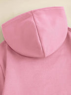 [Villa Joy Water OBM] 6pcs Set Solid Color Basic Hooded Sweatshirt Set Unisex Multi-Color Loose Pullover with Kangaroo Pocket Basic Style Autumn Winter Hoodie Combination - Royal Blue + Apricot + Pink + Light Gray + Red + Light Green
