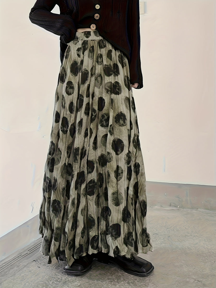 Niannian Spring/Summer Casual Loose Printed Women's Skirt - Mixed colors