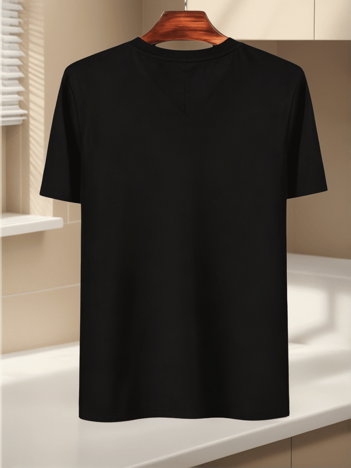 Casual Minimalist Men's T-Shirt Paris Text And Lines Design Summer And Spring Wear for Himself Or Friend - Black