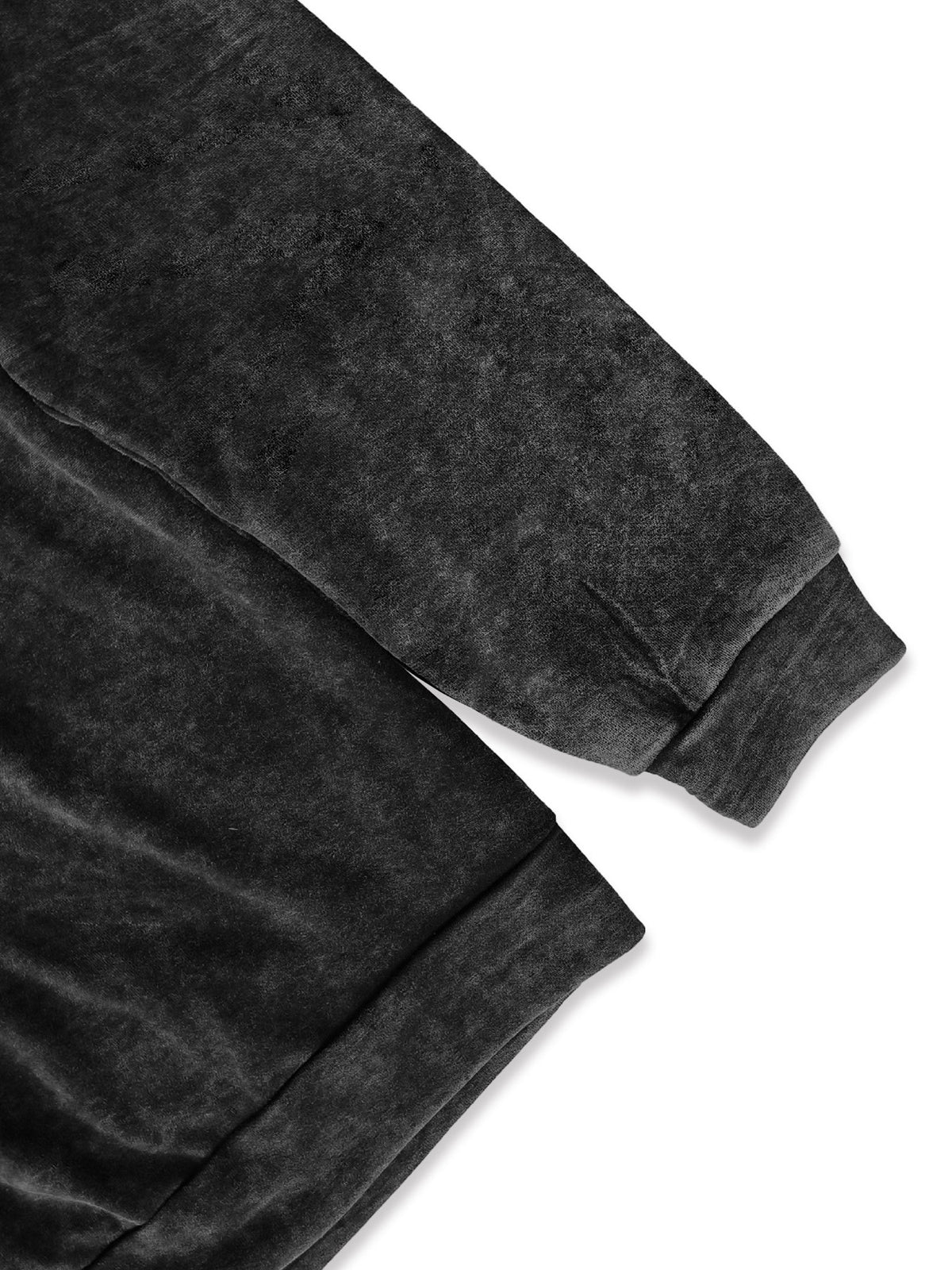 A Men'S Hoodie Jacket, Featuring a Pocketed Design, Embodies American Vintage High Street Style, Is Durable with a Washed, Worn Look, And Is Machine Washable - Black