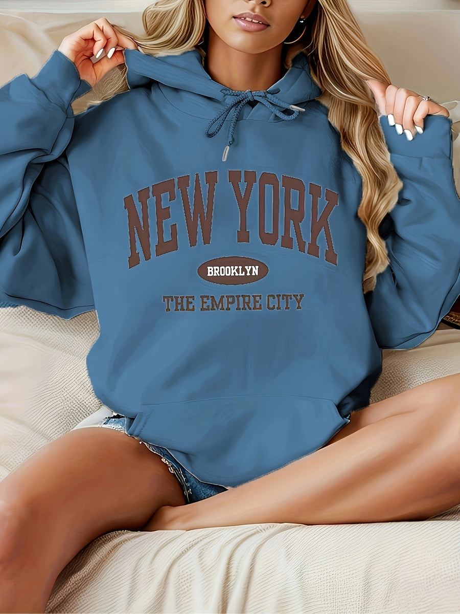 Women's Fashion Hoodie - Navy Color