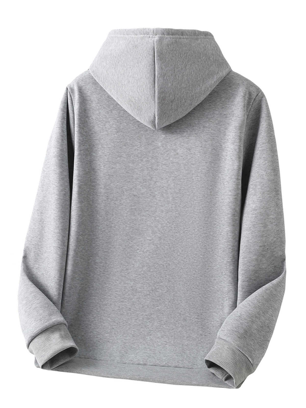 Men's Fashionable Trendy Hooded Casual Sweatshirt, -Lined for Autumn/Winter, American Style for Christmas and Halloween Outings - Grey