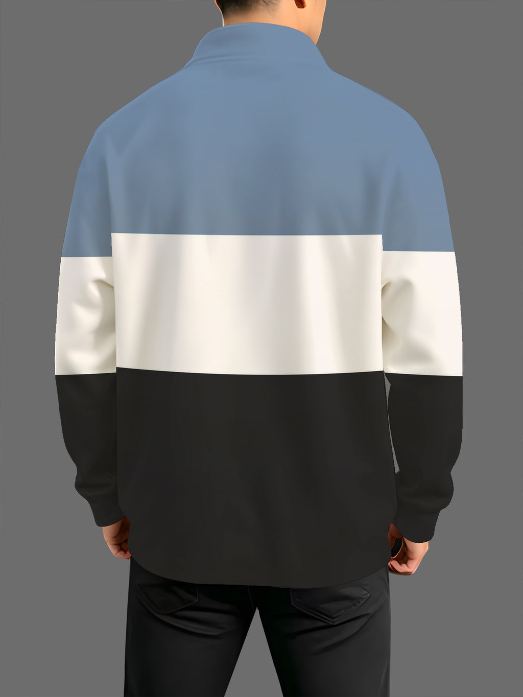 Men'S Fashion Half-Zip Sweatshirt, Casual Novelty Men'S Sweatshirt, Essential for Home And Leisure - Mixed colors