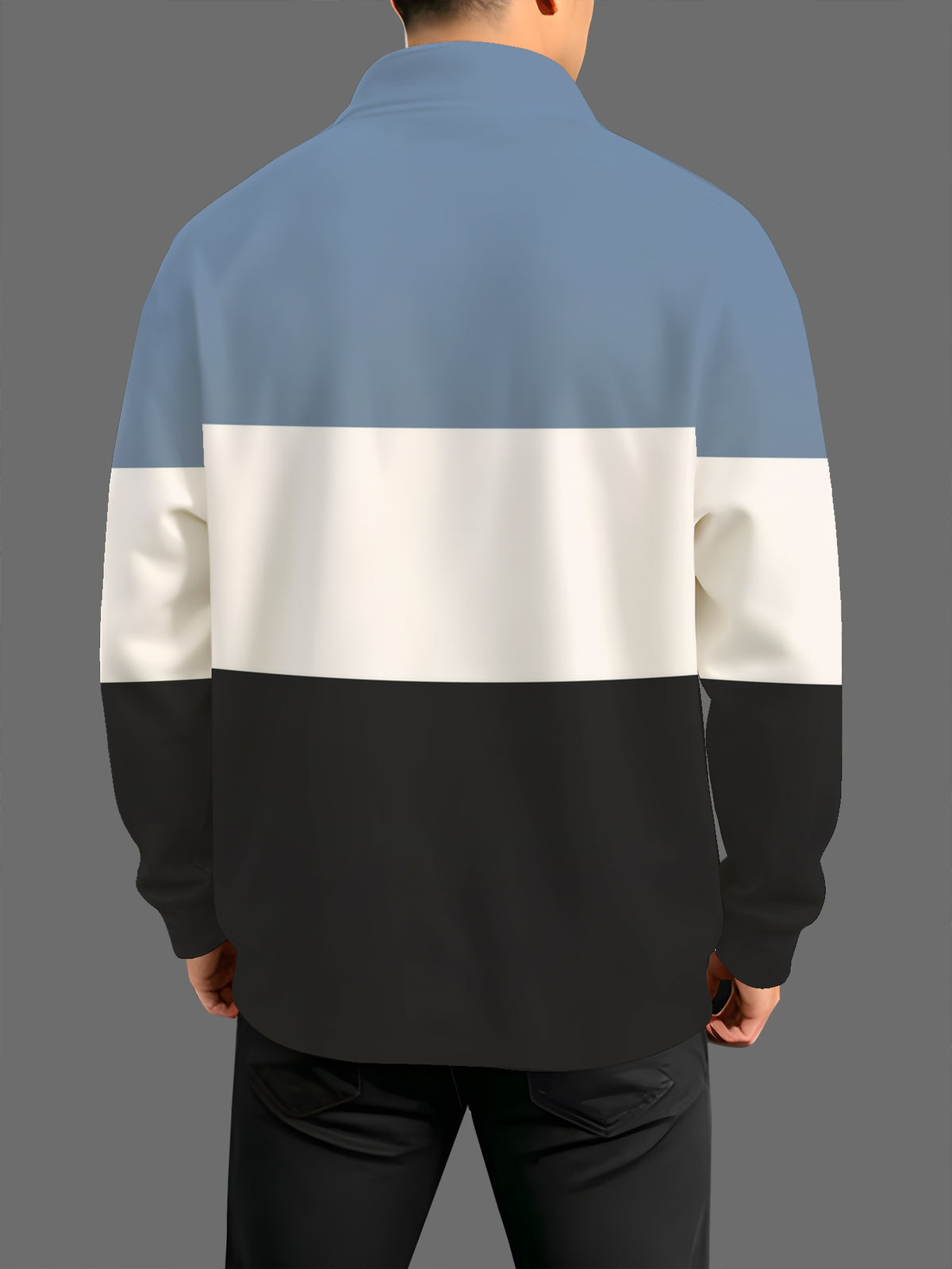 Men'S Fashion Half-Zip Sweatshirt, Casual Novelty Men'S Sweatshirt, Essential for Home And Leisure - Mixed colors