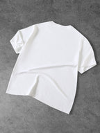 Warner Bros Official Superman Logo Print Crew Neck T-Shirt for Men, 100% Pure, Casual, Comfortable, Versatile, Loose Fit, Summer Short Sleeve T-Shirt, Suitable for Outdoor Wear, Gym, Office, and Daily Fashion, A Men's Wardrobe Essential, Unisex - White