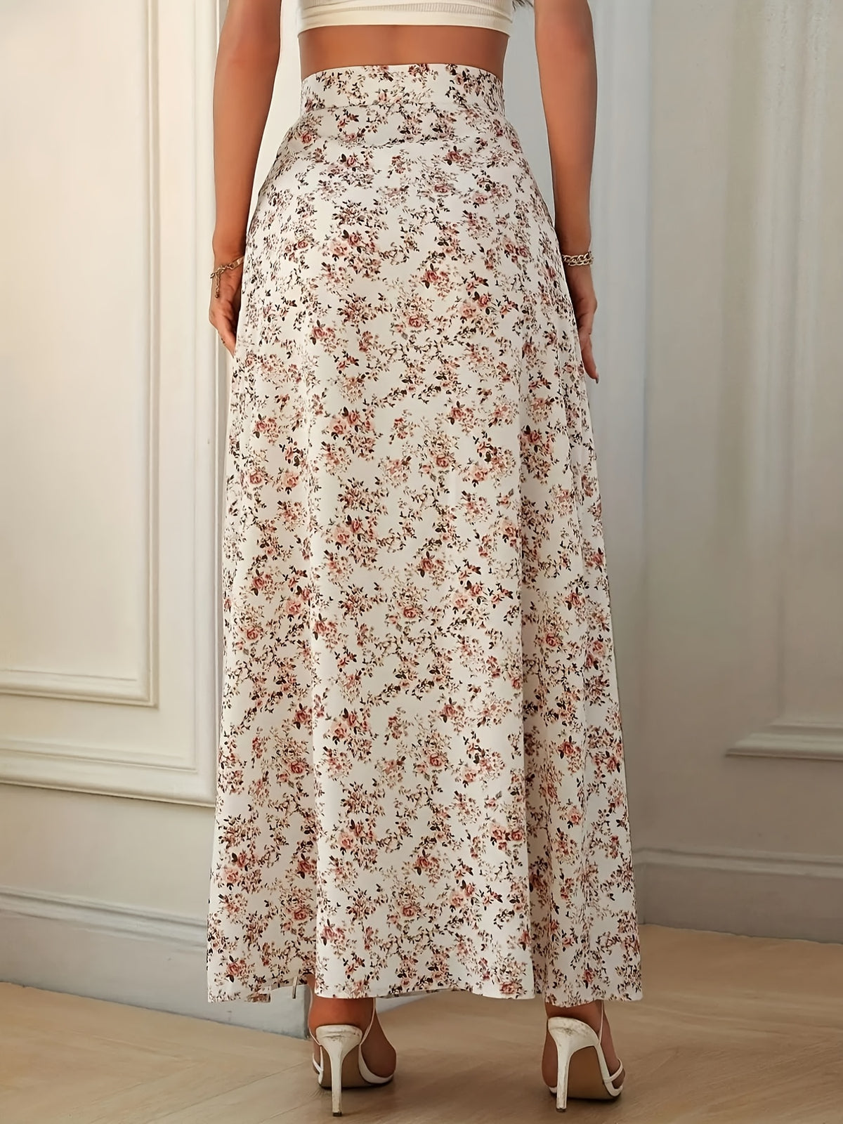 A Bohemian Maxi Dress, Elegant Series - Apricot