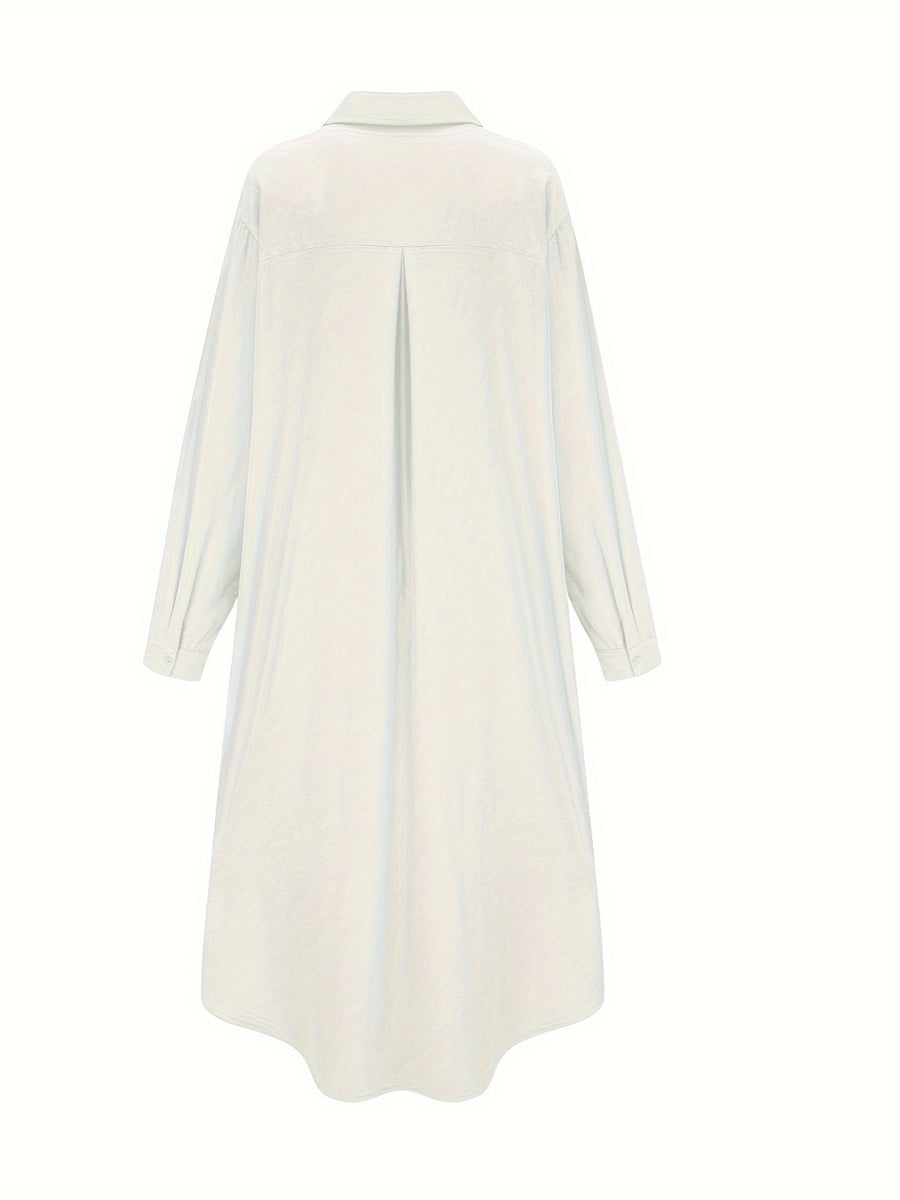 Stylish Women'S Clothing, Multi-Style Shirts, Long Tops - White
