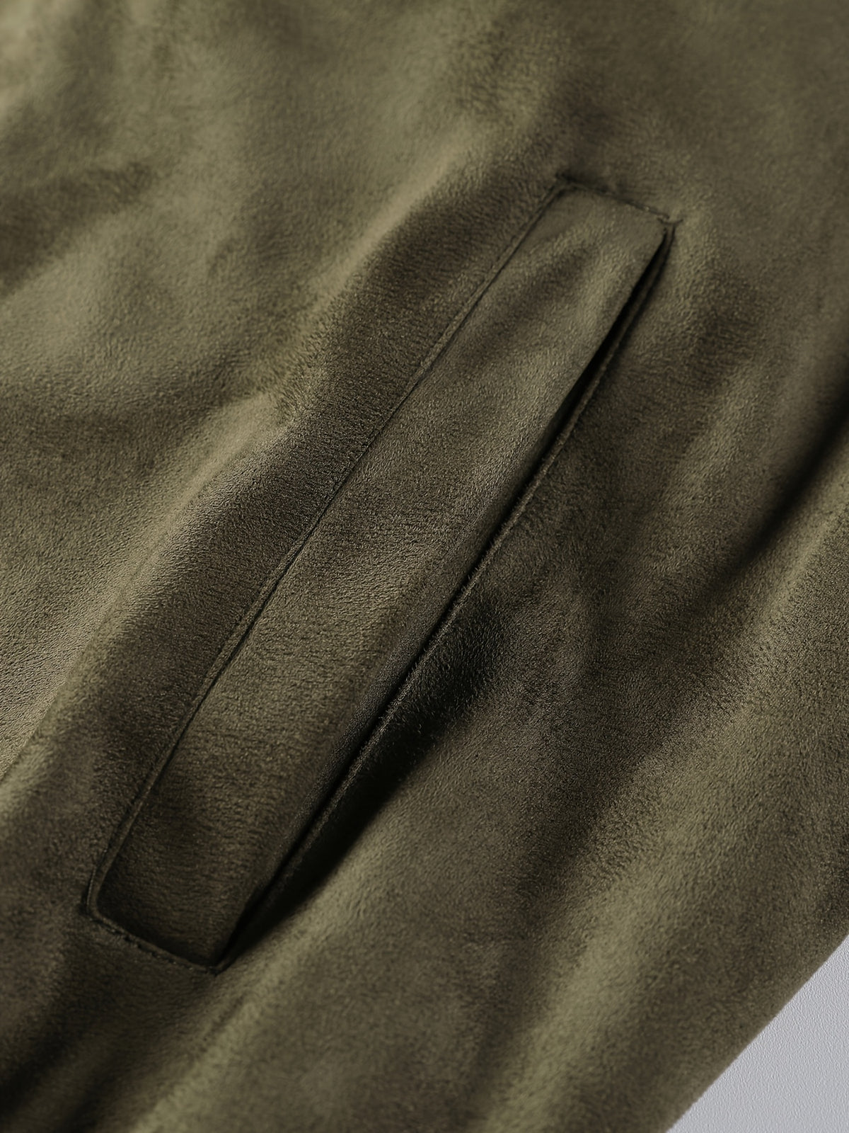 Oversized Drop-Shoulder -Like Solid Color Jacket, Trendy American High Street Vintage Workwear Outerwear, Casual Spring/Autumn Fashion Lapel Cardigan Top - fern green