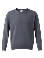 Men'S Long Sleeve Knit Sweater, Easy Style, Fashionable Men'S Clothing Regular Fit Versatile Round Neck Knit T-Shirt, Outdoor Casual Everyday Wear - Grey