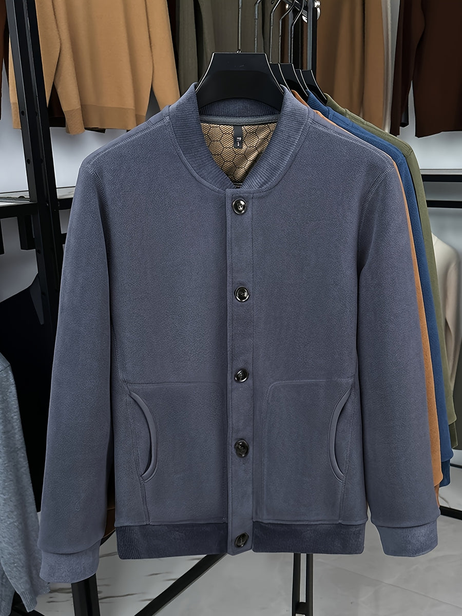 Father's Day Gift for Men: 2026 Spring/Autumn New Style Men's Jacket, Unlocking a Mature Spring Vibe, Lightweight and Comfortable, Suitable for the Changeable Weather of Early Spring - Slate Grey