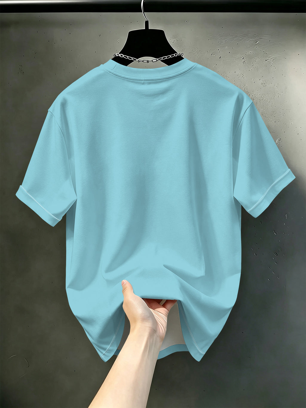 Men' Heavyweight Oversized T-Shirt - Vintage American Streetwear Short Sleeve Round Neck Tee, Loose Fit Breathable Base Layer Suitable for Daily Commuting, Outfits & Layering, Machine Washable Casual Wardrobe Essential - Mixed Color 3