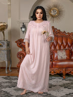 Plus Size Women'S Nightgown - Pink Color