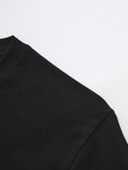 Men'S 100% T-Shirt Retro Fitness Muscle Pattern Comfortable Breathable Summer Casual Athletic Top - Black