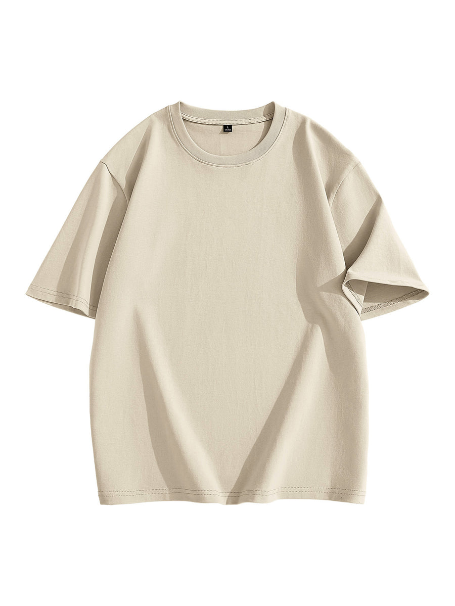 JEEP Men'S 100% Short Sleeve T-Shirt, Casual Fashion Comfort Sports Tee for Summer - Light Khaki