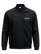 Men's New Spring/Autumn Baseball Collar Jacket, Fashionable Business Casual Outerwear, Versatile Long-Sleeve Jacket, Suitable for Office Workers and White-Collar Men for Casual Outings and Daily Commutes, Comfortable and Stylish Solid Color Jacket - Black