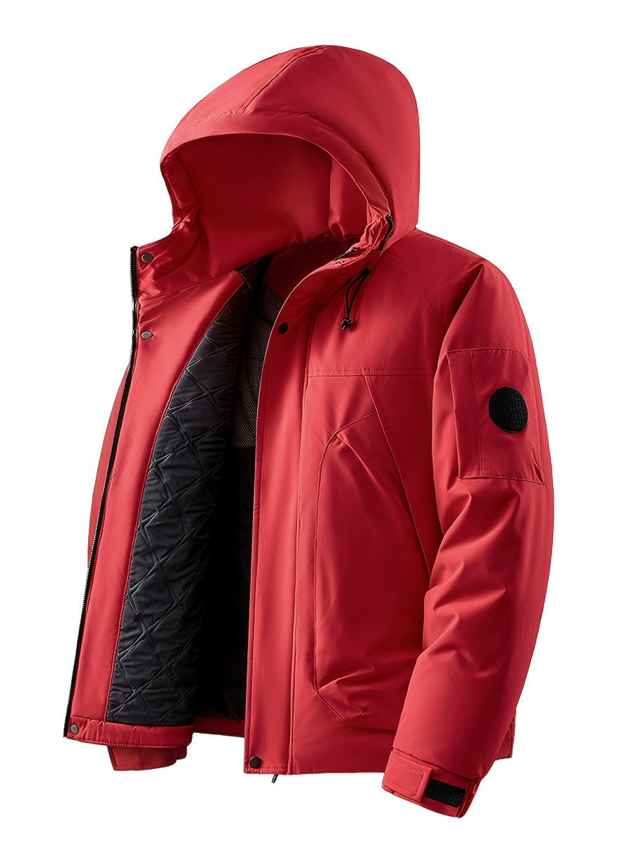 2026 New Padded Coat, Men's Padded Coat, Versatile for Outdoor, Casual, and Daily Wear, Warm Hooded Jacket, Fluffy and Insulated, for Outdoor Outings, Casual Warm Padded Coat, Stylish Outdoor Thickened Padded Coat, Loose Workwear-Style Versatile - Luoxiahong