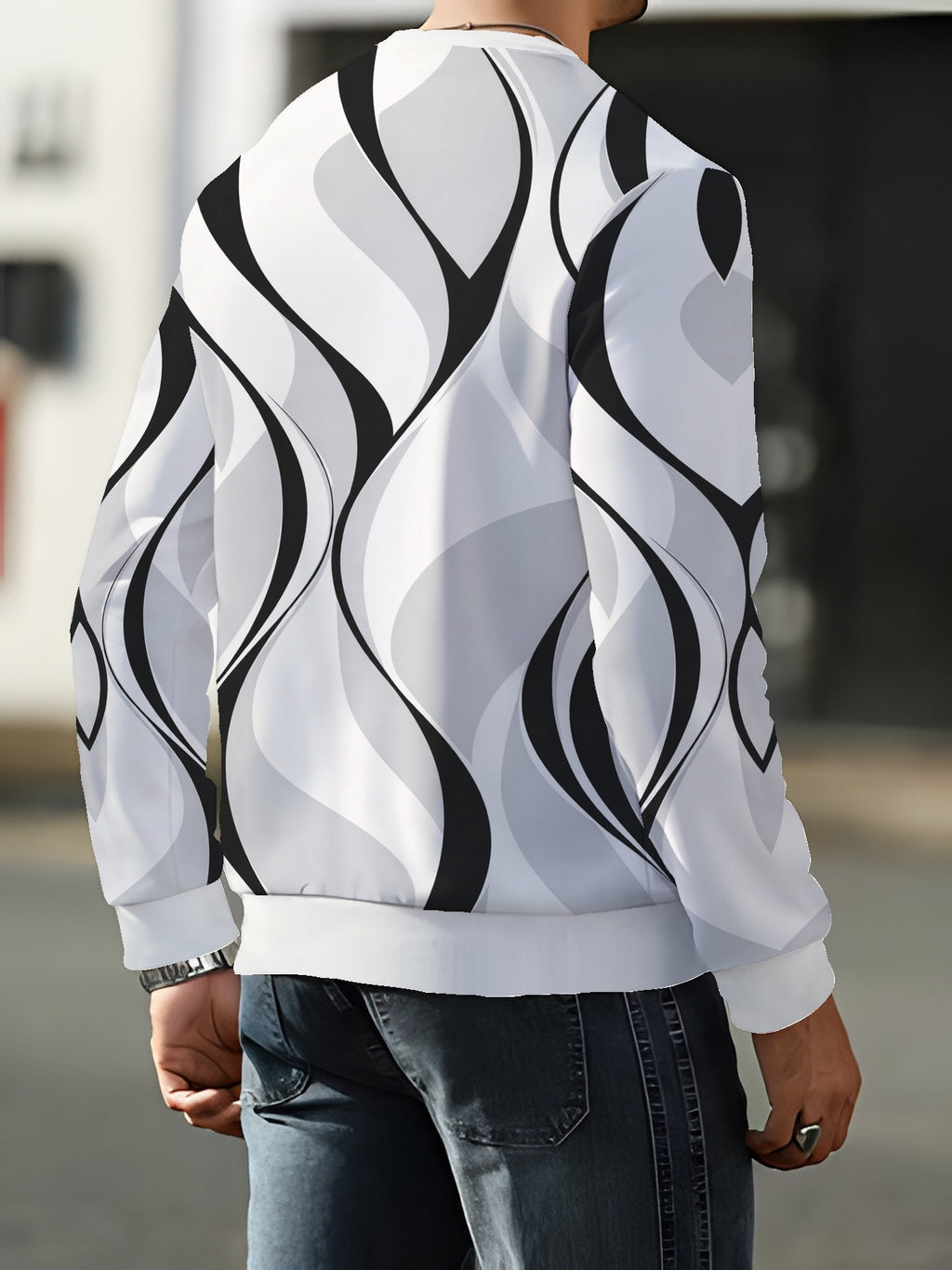 Men's Crew Neck Sweatshirt, Versatile Sporty Casual Sweatshirt for Autumn and Winter - Mixed colors