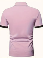 Men's Shirts, Men's Golf Shirts, Men's Short-sleeve T-shirts, the Top Choice for Summer Golf and Baseball - Pink Color
