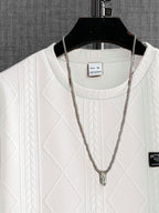 European And American Cross-Border Autumn New Men'S Casual Shirt - White