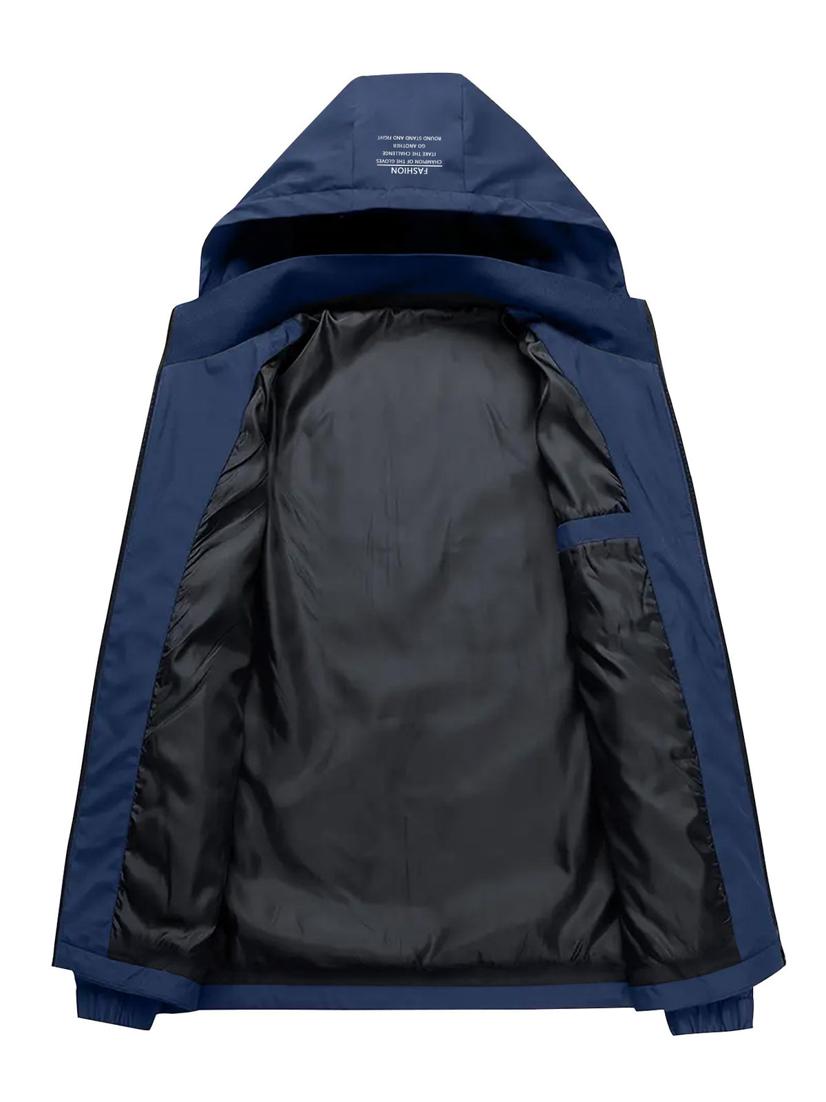 New Arrival Unisex Norwegian Print Windproof Breathable Outdoor Hiking Jacket, Couple's Wear for Outdoor and Home Cold Weather Protection - Star Blue