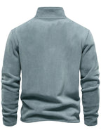 Men'S Winter Base Layer Outer Wear Comfortable Fleece Warm Stand-Up Collar Long Sleeve Sweatshirt 5pcs Set - Gray-blue + gray-blue + gray-blue + gray-blue + gray-blue