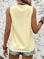 Y2K Women's Sleeveless Tank Top, Simple and Stylish, Casual Fashion, Women's Spring/Summer Casual Swear, Sizes S, M, L, XL, XXL+6417 - Apricot