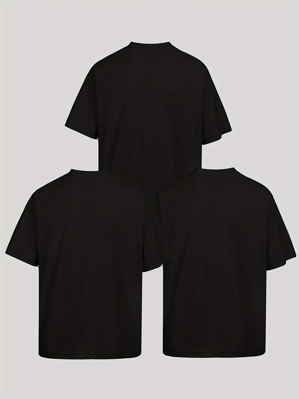 Unisex Trendy Letter Print Crew Neck T-Shirt, A Must-Have for Style Enthusiasts! Gradient FOCUS Design, Ultra Stylish & Streetwear-Inspired! Minimalist yet Versatile! - Black Black Black