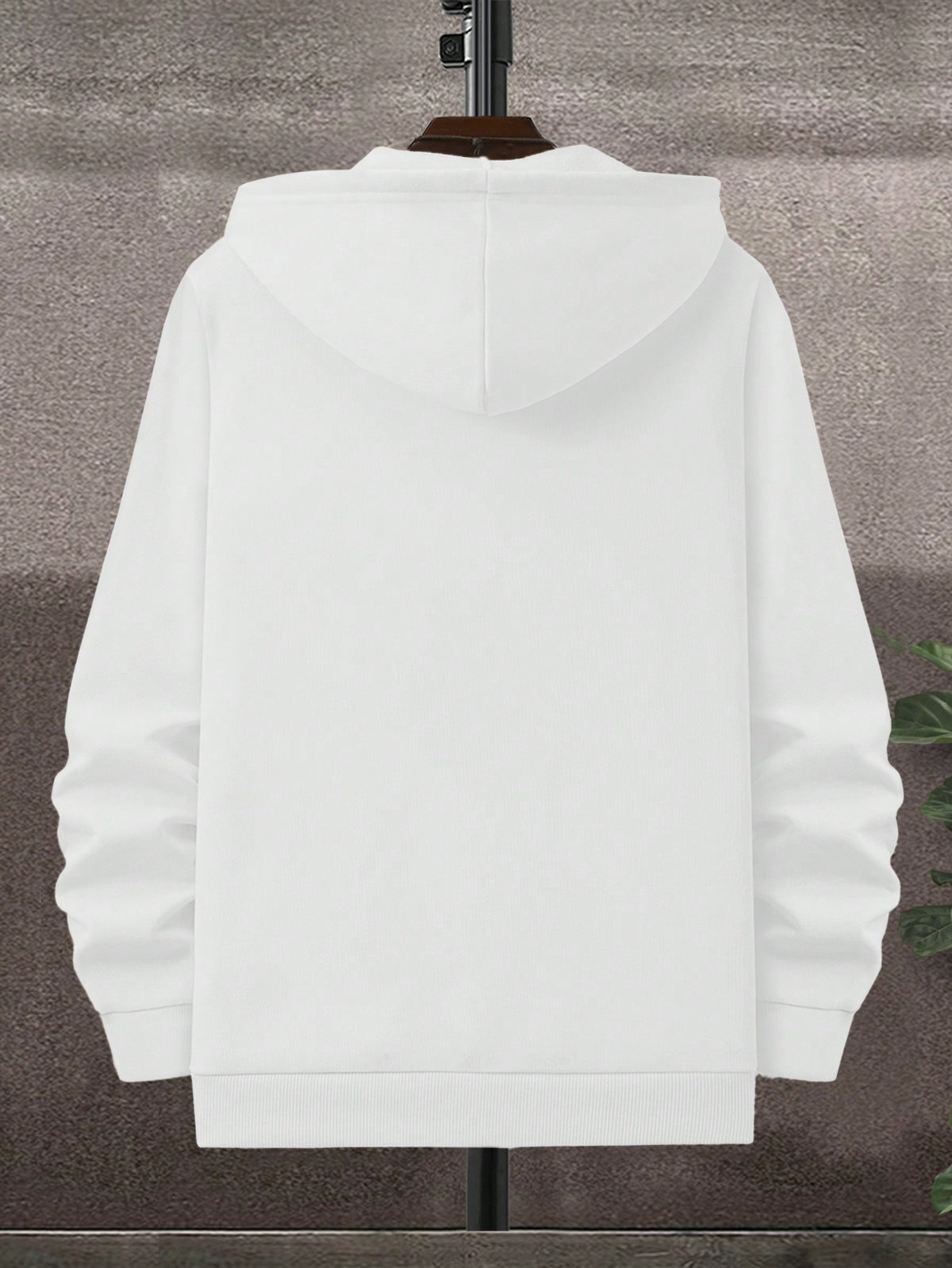 50%, 50% Polyester, 3pcs Men'S Patchwork Warm Fleece Zip-Up Hooded Sweatshirt, Men'S Clothing, Long Sleeve Fleece Jacket, Zip-Up Top, Hooded Sweatshirt, Pockets, Drawstring, Suitable for Outdoor, Casual, Back-To-School Season, Gift for Boyfriend - Black+black+white