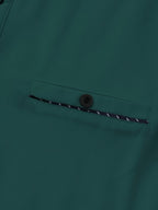 Men's New Polo Shirt, Piqué Soft Fabric, Faux Pocket, Outdoor Casual Business Breathable Polo Shirt, Suitable for Vacation and Business Occasions, Essential for Daily Casual Wear - Dark Green