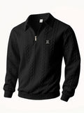 Men's Jacquard Sweatshirt - Black