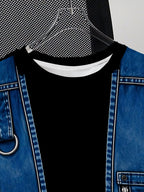 American Street Party Men's Crew Neck Sporty Casual Short-Sleeve T-Shirt, Suitable for Watching Games at Home, Outdoor Sports, Parties, and Casual Dates - Mixed colors