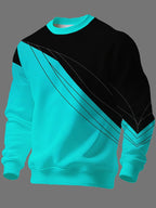 Men's Fashion Streetwear Brand Crew Neck Long Sleeve Sweatshirt, Spring/Autumn Men's Crew Neck Sweatshirt Top, Fall - Mixed colors