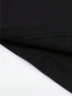 180g 100% Men's V-Neck Short-Sleeve Top, Casual T-Shirt, Solid Color Base Layer, "5-work" Summer All-Season Base Layer, Factory-Made for Men, Comfortable, High Quality, High Fit Rate, Casual Sportswear - Black