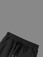 MOUNTAIN, Women'S Casual Sweatpants, Autumn Winter Trendy Fashion Printed Loose Breathable Versatile Fleece-Lined Thickened Warm Sweatpants - Black