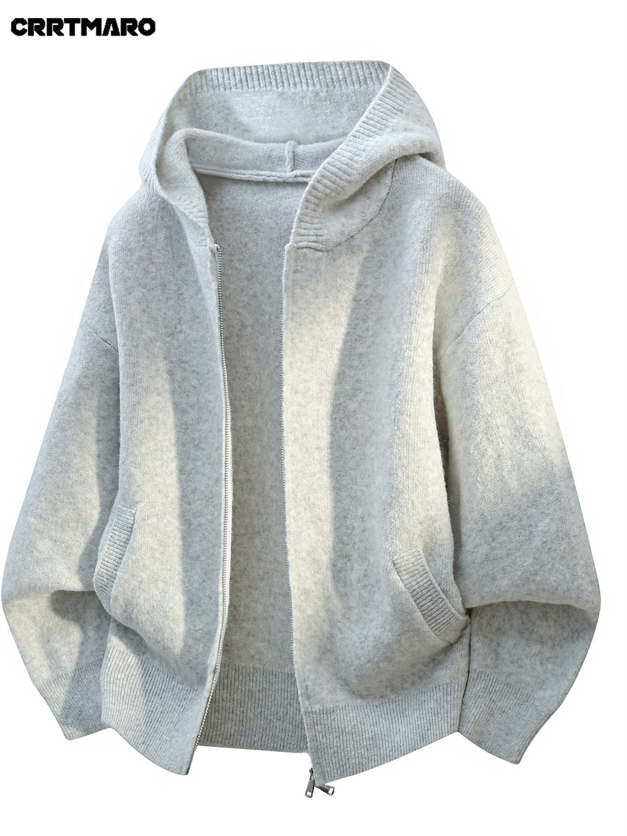 Men's Pullover Sweater, Warm Long Sleeve Casual Top for Fall and Winter Winter Clothes for Men - Light Grey