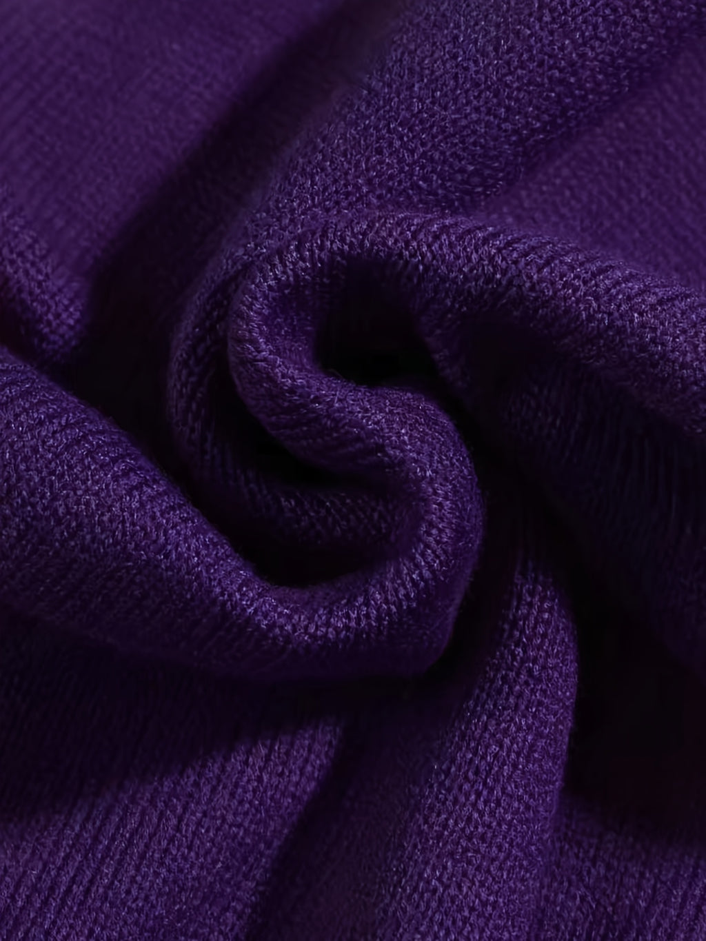 Women's Turn- Collar Cardigan Coat - Deep Purple