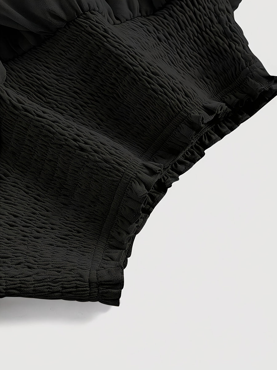 New Women'S High-Waisted Fitted Skirt with a Cake Style - Black