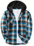 Men's Hooded Sweatshirt - Grid 1
