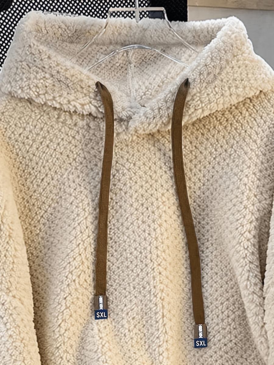 Autumn and Winter New Fleece Hoodie - Apricot