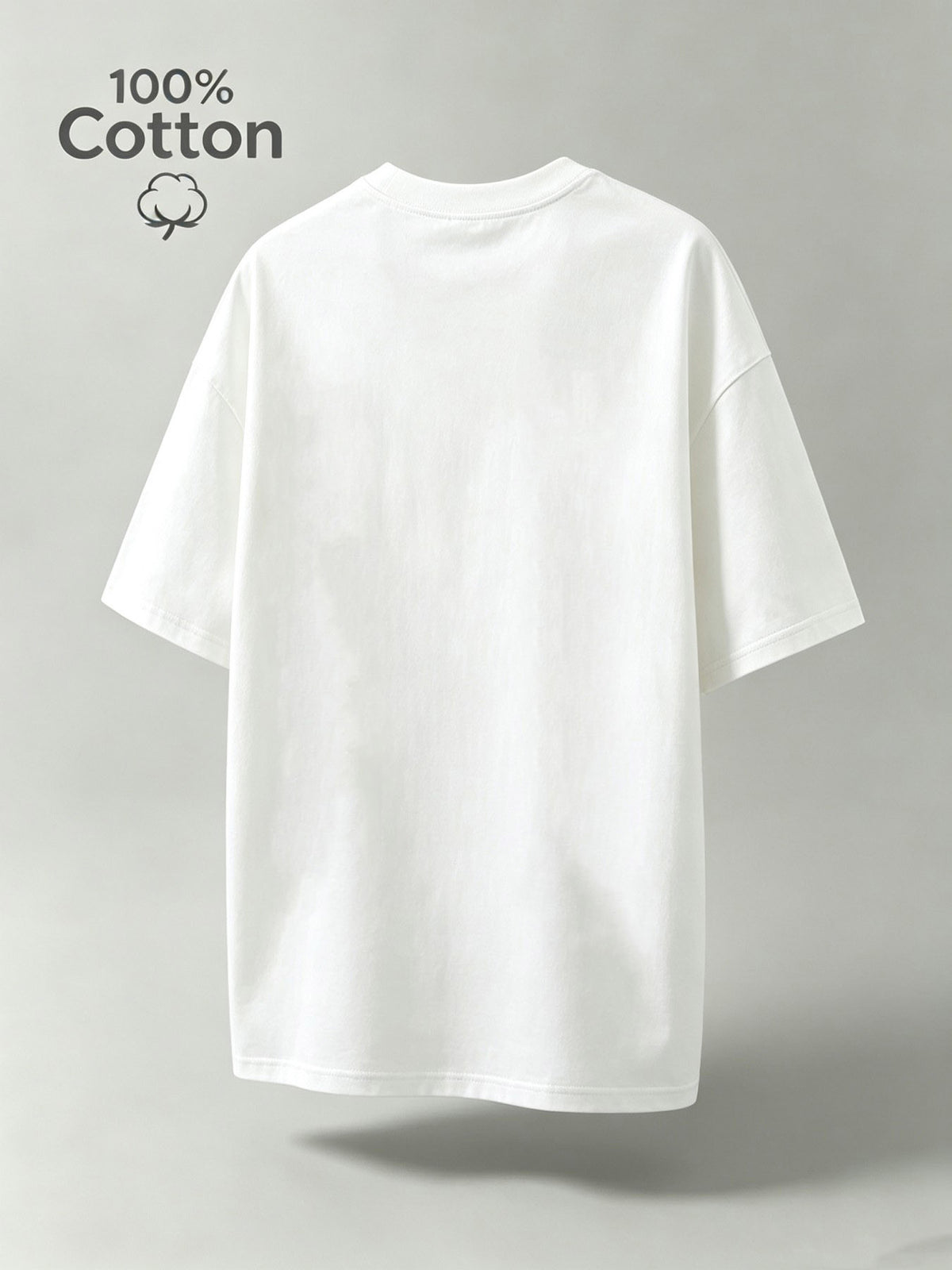 New Summer Cartoon Men's Casual Sport Fitness Pure Cotton Short-Sleeve Shirt, Moisture-Wicking and Sweat-Absorbing, Comfortable for Casual Streetwear and Outdoor Sports Fitness - White