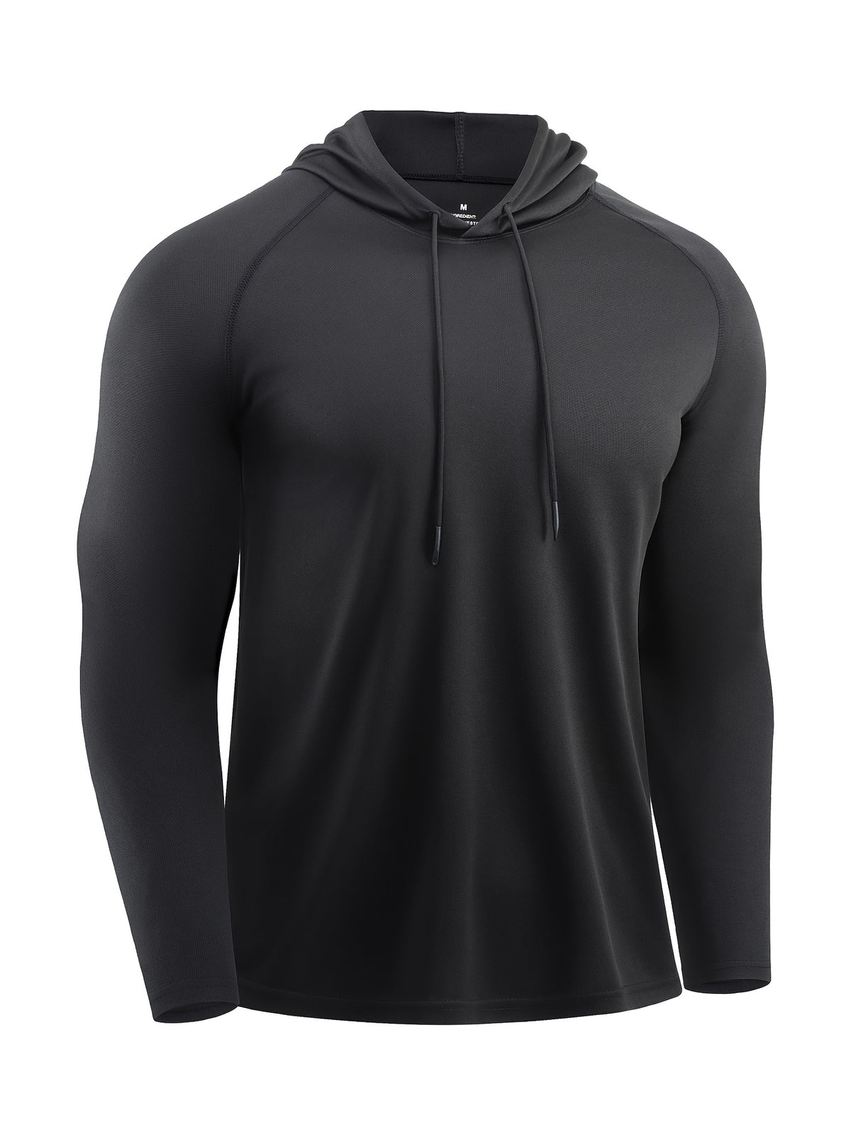 3pcs Outdoor Breathable Hooded T-Shirts for Men, Spring/Summer Fitness and Casual Wear, for Gym - Jiangqing+Black+Light Gray