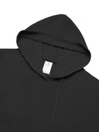 Men's New Spring/Autumn Linen Hooded T-Shirt, Suitable for Commuting, Parties, Outings, Travel, and Sports, Lightweight and Stylish Sweatshirt - Black