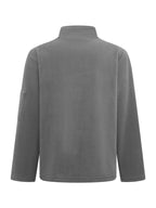 Men'S Autumn Winter New Fleece Lined Stand Collar Zipper Jacket, CAT Letter Print Long Sleeve Jacket, Multi-Pocket Design Casual Commute Trendy Top - Dark Gray 1