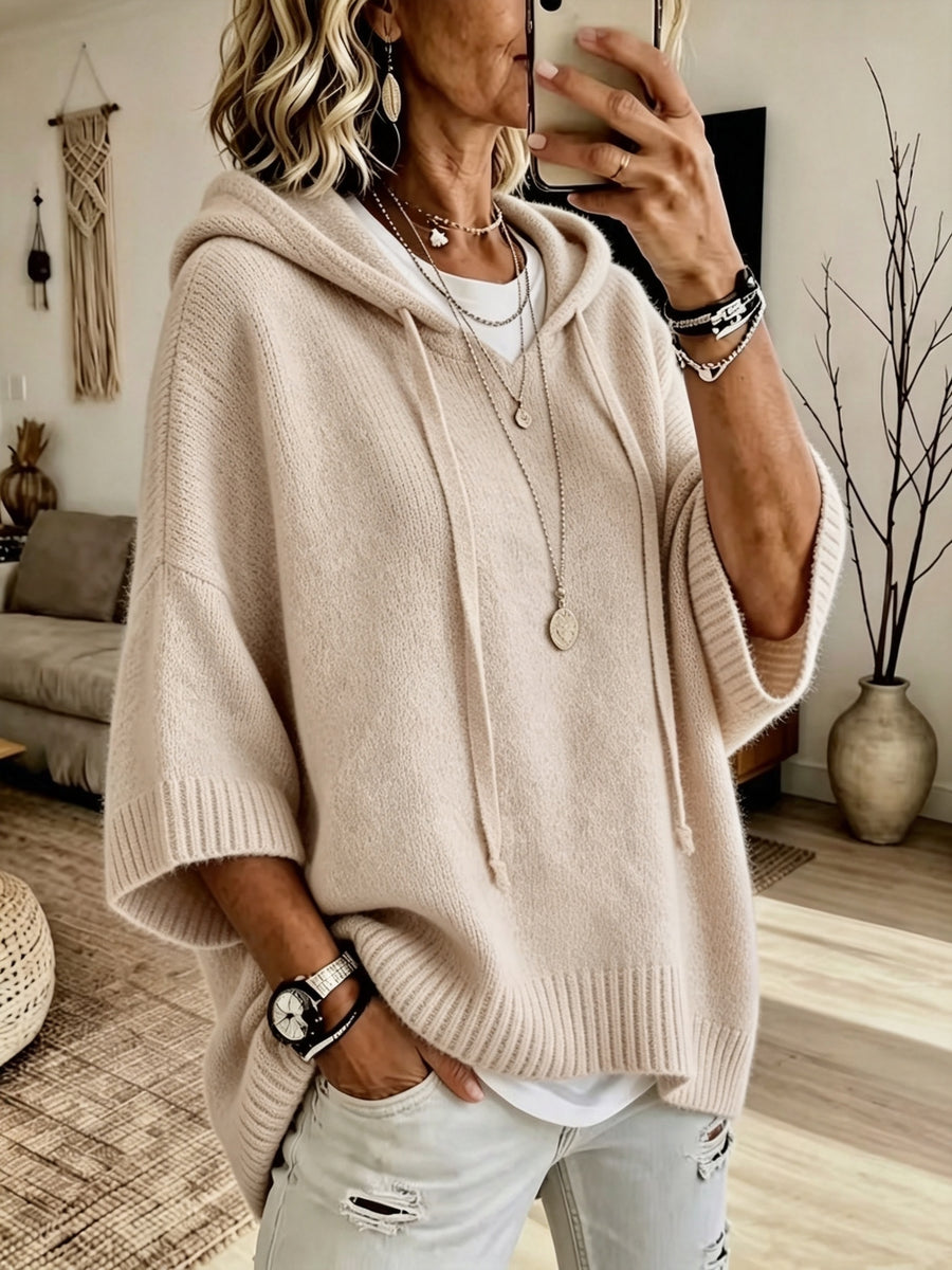 Women's Casual Drawstring Hooded Sweatshirt, a Spring/autumn Top for Curvy Women, Suitable for Commuting and Casual Wear. Size Runs Small, Order One Size up Is Recommended - Khaki