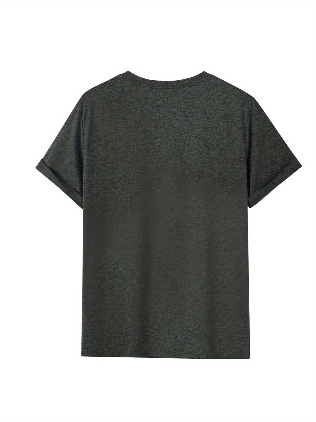 Summer Men's Fashion Graphic Short-Sleeve Letter Print T-Shirt - Space Gray