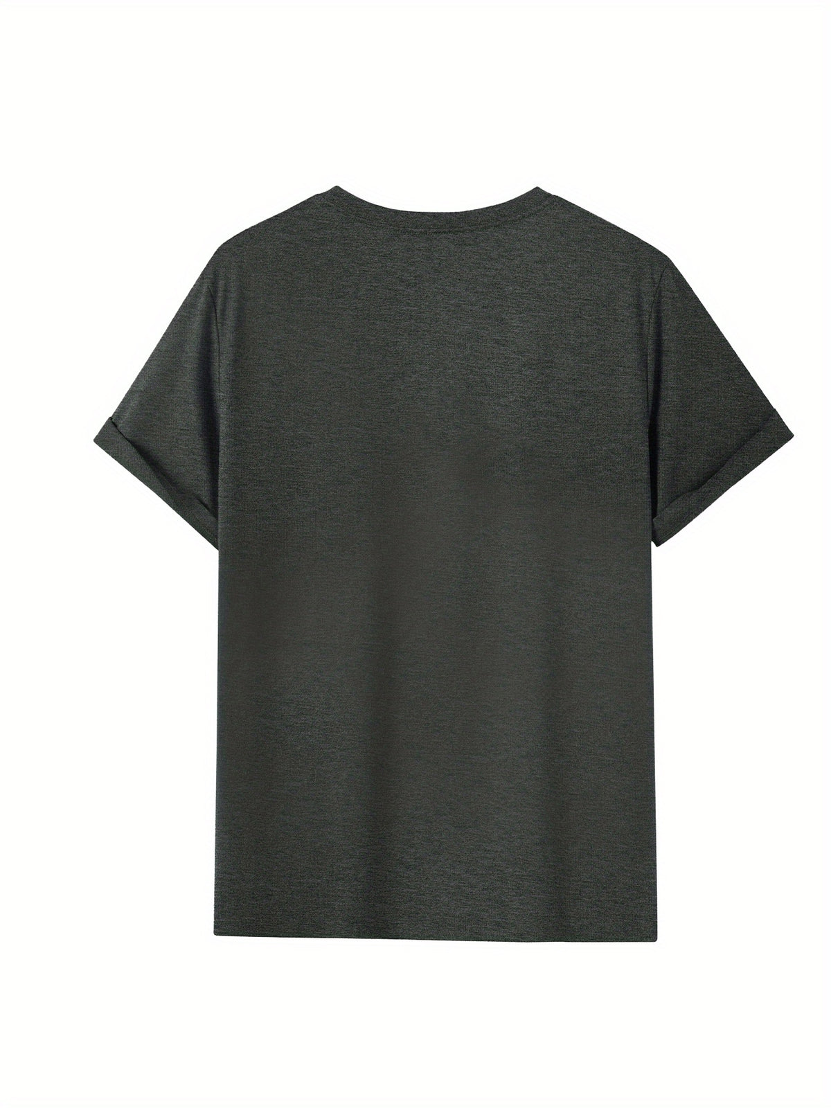 Summer Men's Fashion Graphic Short-Sleeve Letter Print T-Shirt - Space Gray